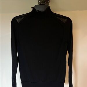 Lafayette 148 New York Black Turtleneck Sweater